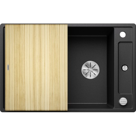 Kuchyňský dřez Blanco Axia III 45 S Antracit, s dřevěnou krájecí deskou
