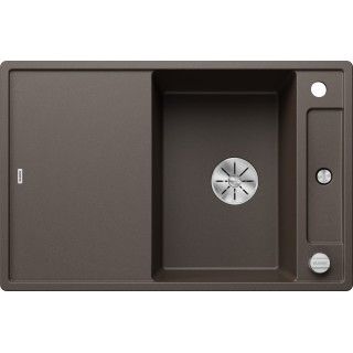 Kuchyňský dřez Blanco Axia III 45 S Kávová, s dřevěnou krájecí deskou