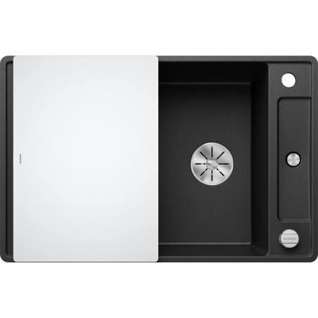 Kuchyňský dřez Blanco Axia III 45 S-F Antracit, se skleněnou krájecí deskou