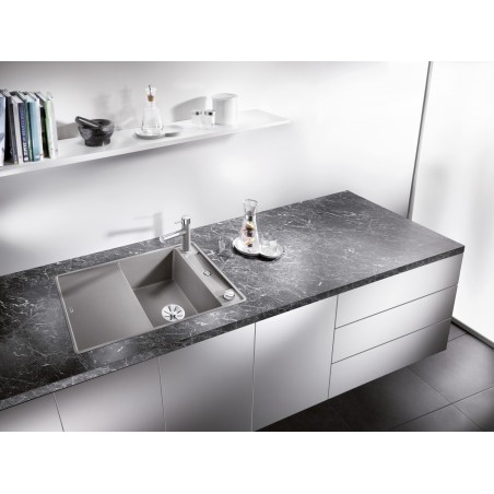 Kuchyňský dřez Blanco Axia III 45 S-F Antracit, se skleněnou krájecí deskou