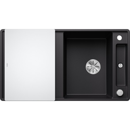 Kuchyňský dřez Blanco Axia III 5 S-F Černá, se skleněnou krájecí deskou