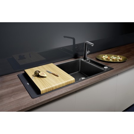 Kuchyňský dřez Blanco Axia III XL 6 S Antracit, s dřevěnou krájecí deskou