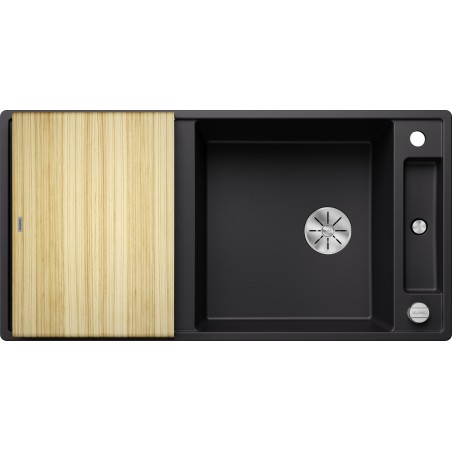Kuchyňský dřez Blanco Axia III XL 6 S Černá, s dřevěnou krájecí deskou