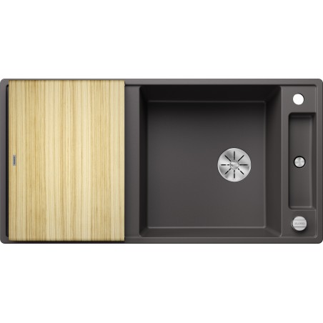Kuchyňský dřez Blanco Axia III XL 6 S Šedá skála, s dřevěnou krájecí deskou
