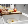 Kuchyňský dřez Blanco Axia III XL 6 S Tartufo, s dřevěnou krájecí deskou