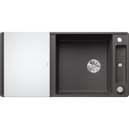 Kuchyňský dřez Blanco Axia III XL 6 S-F Šedá skála, se skleněnou krájecí deskou