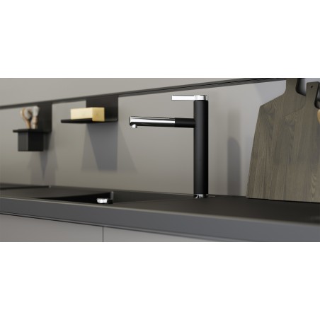 Kuchyňský dřez Blanco Axia III XL 6 S-F Šedá skála, se skleněnou krájecí deskou