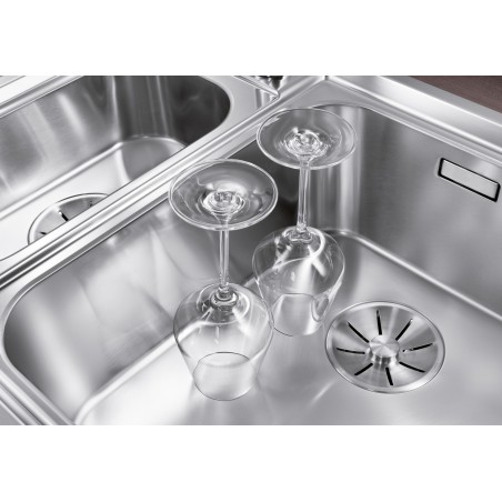 Kuchyňský dřez Blanco Axis III 6 S-IF Hedvábný lesk, levý