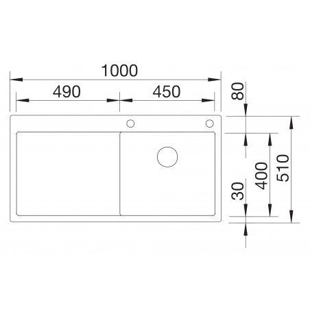 Kuchyňský dřez Blanco Claron 5 S-IF Hedvábný lesk, pravý