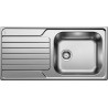 Kuchyňský dřez Blanco Dinas XL 6 S Kartáčovaný, bez excentru
