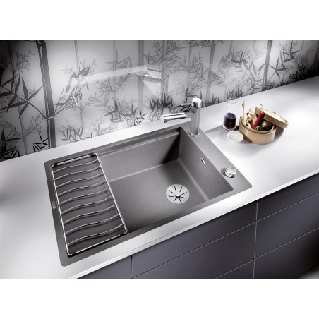 Kuchyňský dřez Blanco Elon XL 6 S-F Šedá skála, s odkapávací mřížkou a excentrem