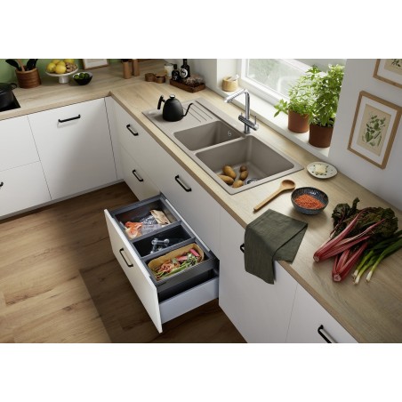 Kuchyňský dřez Blanco Naya 8 S Bílá, levý