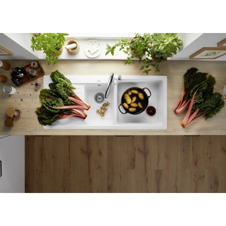 Kuchyňský dřez Blanco Naya 8 S Šedá skála, pravý