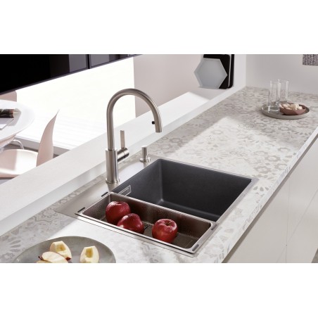 Kuchyňský dřez Blanco Subline 500-IF/A Bílá, s excentrem