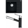 Set Franke G215 (dřez CNG 611-62 TL/2 Onyx + baterie FC 3055.071 ORBIT Chrom/Onyx)