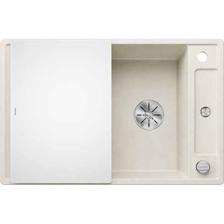 Kuchyňský dřez Blanco Axia III 45 S Bílá soft, se skleněnou krájecí deskou