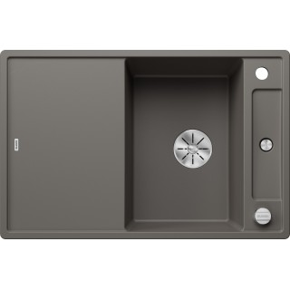 Kuchyňský dřez Blanco Axia III 45 S Šedá vulkán, s dřevěnou krájecí deskou