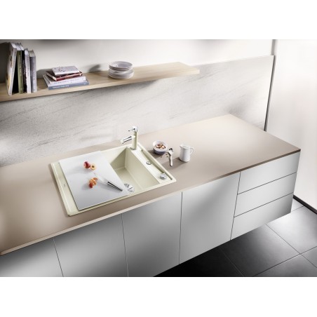 Kuchyňský dřez Blanco Axia III 45 S Šedá vulkán, se skleněnou krájecí deskou