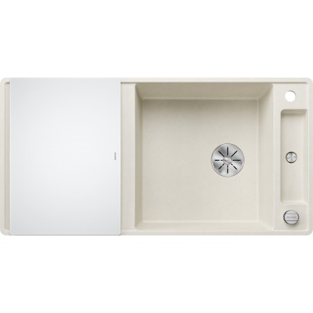 Kuchyňský dřez Blanco Axia III XL 6 S-F Bílá soft, se skleněnou krájecí deskou