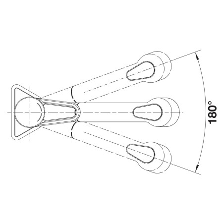 Kuchyňská baterie Blanco Wega II-S Chrom/Bílá soft