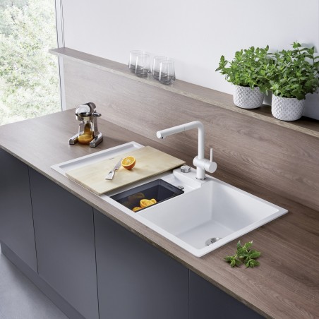 Kuchyňský dřez Blanco Collectis 6 S Bílá soft, s excentrem a miskou