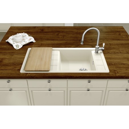 Kuchyňský dřez Blanco Faron XL 6 S Bílá soft, bez excentru