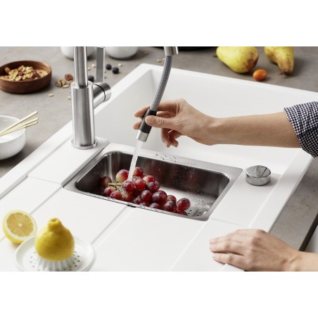 Kuchyňský dřez Blanco Metra 6 S Bílá soft, s excentrem a miskou