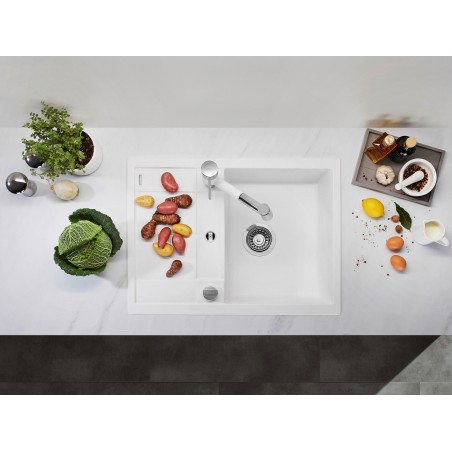 Kuchyňský dřez Blanco Metra 45 S Compact Bílá soft, s excentrem