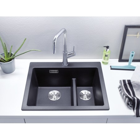 Kuchyňský dřez Blanco Pleon 6 Split Šedá vulkán, bez excentru