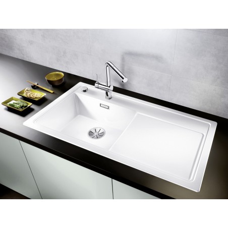 Kuchyňský dřez Blanco Zenar XL 6 S-F Bílá soft, levý