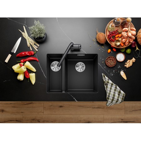 Kuchyňský dřez Blanco Subline 340/160-U Bílá soft, pravý, bez táhla