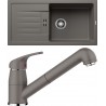 Set Blanco 11-B (dřez Favum XL 6 S Šedá vulkán + baterie Daras-S Šedá vulkán)