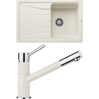 Set Blanco 08-C 25 (dřez Sona 45 S Bílá soft + baterie Kano Bílá soft)