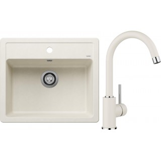 Set Blanco 07-C 25 (dřez Legra 6 Bílá soft + baterie Mida Bílá soft)