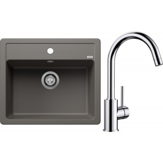 Set Blanco 07-B 25 (dřez Legra 6 Šedá vulkán + baterie Mida Chrom)