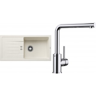 Set Blanco 11-C 25 (dřez Favum XL 6 S Bílá soft + baterie Mila Chrom)