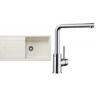 Set Blanco 12-C 25 (dřez Zia XL 6 S Bílá soft + baterie Mila Chrom)