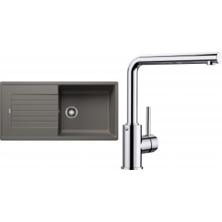 Set Blanco 12-C 25 (dřez Zia XL 6 S Šedá vulkán + baterie Mila Chrom)