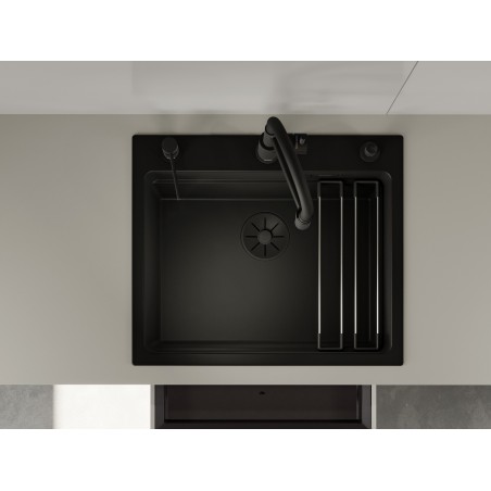 Kuchyňská baterie Blanco Catris-S Flexo Filter Černá matná