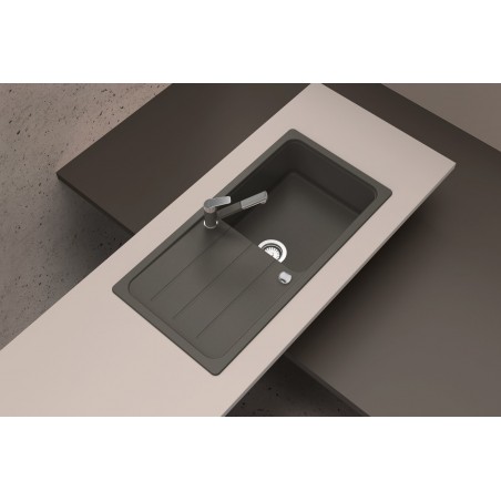 Kuchyňský dřez Schock Formhaus D-100L Onyx, spodní montáž