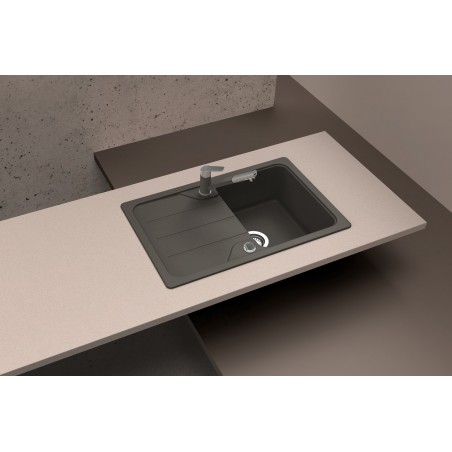 Kuchyňský dřez Schock Formhaus D-100S Onyx, spodní montáž