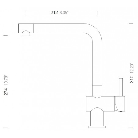 Kuchyňská baterie Schock Epos Silverstone, beztlaková