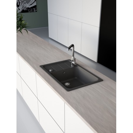 Kuchyňský dřez Schock Formhaus D-100LS Nero, horní montáž