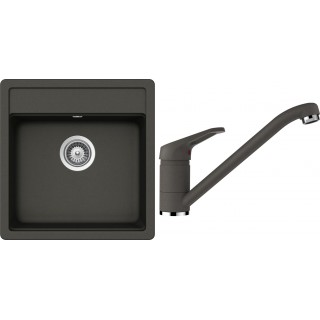 Set Schock S20-1 (dřez Nemo N-100S Asphalt + baterie Cosmo Asphalt)