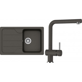 Set Schock S25-3 (dřez Formhaus D-100S Asphalt + baterie Epos Asphalt)