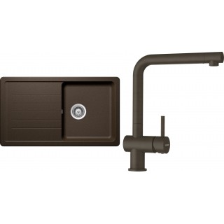 Set Schock S2-1 (dřez Toledo D-100 Bronze + baterie Epos Bronze)