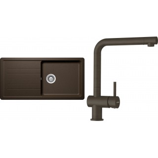 Set Schock S3-1 (dřez Toledo D-100L Bronze + baterie Epos Bronze)