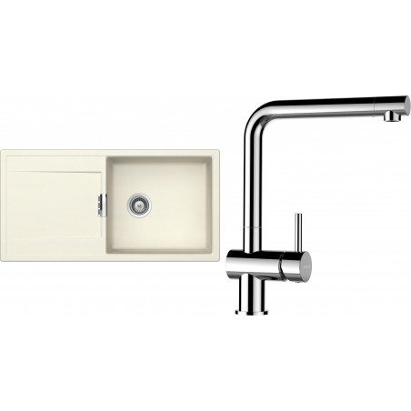 Set Schock S9-8 (dřez Mono D-100L Magnolia + baterie Epos Chrom)