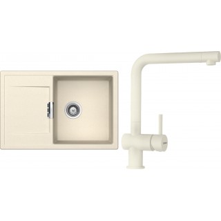 Set Schock S6-1 (dřez Mono D-100 Magnolia + baterie Epos Magnolia)