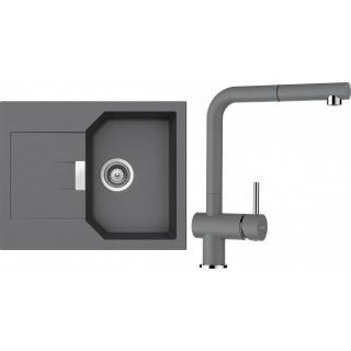 Set Schock S15-4 (dřez Manhattan D-100XS Croma + baterie Epos.120 Croma)